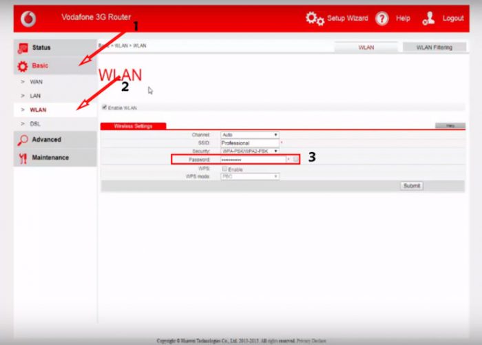 الدخول إلى إعدادات راوتر Vodafone